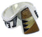 Tiger Eye And Multicolor Silver Ring Size 8-3/4 EX40958
